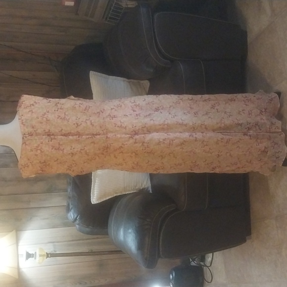 Donna Ricco Yellow Floral Lined Pastel Maxi Dress - Picture 5 of 8